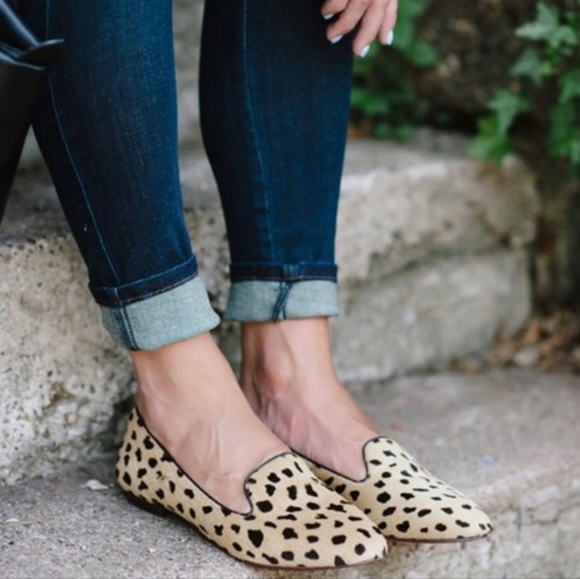 Madewell calf hair cheetah cat loafers slip ons flats - Picture 2 of 10